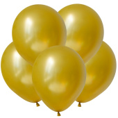 Шар латекс без рисунка 12"ВП металлик Золото Gold (100шт)