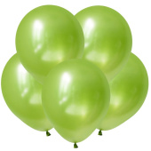 Шар латекс без рисунка 12"ВП металлик Лайм Lime (100шт)