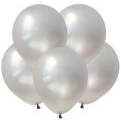Шар латекс без рисунка 12"ВП металлик Серебро Silver (100шт)