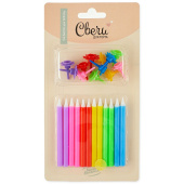 Свечи набор Яркий микс 6см (уп12)