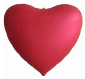 Шар фольга без рисунка 70" FL сердце сатин Красное