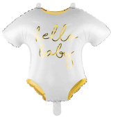 Шар фольга фигура Боди HELLO BABY White 20" 51см/PD