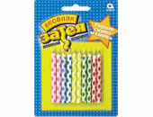 Свечи для торта 6 см, воск, 10 шт., незадуваемые Магические