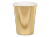 Стаканы бумажные 210 мл, 6 шт. Золото
