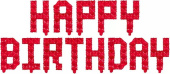 Шар фольга Буквы надпись Happy Birthday 16''41смFL Пиксели красный FL Шар фольга Буквы надпись Happy Birthday 16''41смFL Пиксели красный FL