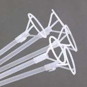 Набор палочки и розетки для фольгированных шаров 60см Прозрачный (уп50)