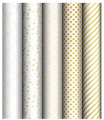 Бумага лист 70х100см Pattern on white ассорти 5 дизайнов
