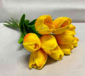 Тюльпан 30 см, латекс, жёлто-красный