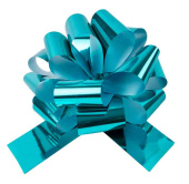 Бант 6х21см Морская лазурь Металлик ДБ