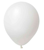 Шар латекс без рисунка 10" ВП пастель Белый (100шт)