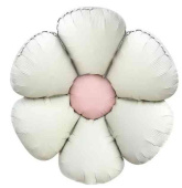 Шар фольга фигура Ромашка (надув воздухом) Кремовый Сатин 24" 61смFL