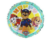 Шар фольга с рисунком 18''GR круг Щенячий Патруль HAPPY 1202-3674
