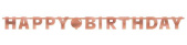 Гирлянда буквы Happy B-day Rose Gold Blush 230см
