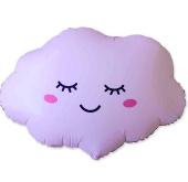 Шар фольга фигура Облако розовое 27" 70смFm