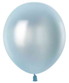 Шар латекс без рисунка 12" 512 металлик Небесно-голубой (100шт)
