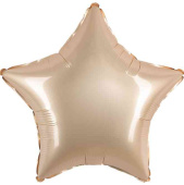 Шар фольга без рисунка 18"Fm звезда Звездное золото матовый