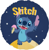 Шар фольга с рисунком 18'' 46см FL Круг, Любимый монстрик с мороженым (упак)