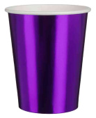 Стаканы бумажные Фиолетовый Металлик 250мл (уп6) ВВ