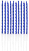 Свечи для торта 10 см, 12 шт. Синие