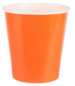 Стаканы бумажные Мастхэв Оранжевый 250мл (уп6) ДБ