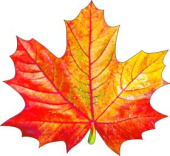 Украшение на скотче Кленовый лист