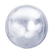 Шар фольга без рисунка 50'' 127смFL Сфера, Серебро