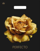 Пакет пэ с вырубной ручкой 37х30см Перфекто Роза ТИКО