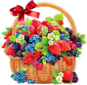 Плакат Корзина с ягодами