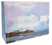 Пакет бумажный XXL 63х45см Морской пейзаж Дизайн №2