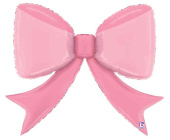 Шар фольга фигура Бант Розовый 41" 104см BT (упак)