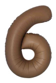 Шар фольга Цифра 40"Fm Slim Шоколад Матовый "6" (упак)