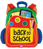 Шар фольга фигура Школьный рюкзак 25" 64смBT (упак)