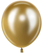 Шар латекс без рисунка 12"512 хром Золото (50шт)