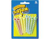 Свечи для торта 7 см, воск, 8 шт. Звезда