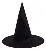 Шляпа-конус ведьмы 34 см, чёрная