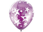 Шар 14", латекс, кристалл Звёзды, в ассортименте