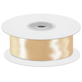 Лента атласная 0,7х22,85м Светлое золото ДБ
