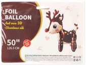 Шар фольга фигура Бант (надув воздухом) Розовый 47" 119см FL (упак)