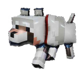 Шар фольга фигура Пиксельный волк 35" 89см FL