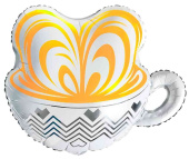 Шар фольга фигура Чашка Капучино 24" 61см FL
