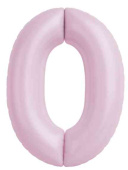 Шар фольга Цифра 40"AG Slim Зефирный "0" (упак)