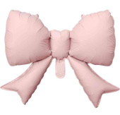 Шар фольга мини Бант розовый сатин 21" 53смFL