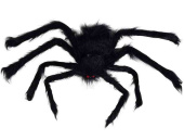 Декоративное украшение Паук Гигант мохнатый черный 50см ЕУТ