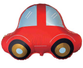 Шар фольга фигура Машина красная 37" 94см ВЗ (упак)