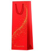 Пакет под бутылку 12*36 см Special gift