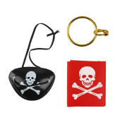 Набор карнавальный Пират, красный чёрный золото