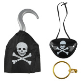 Набор карнавальный Пират, чёрный золото