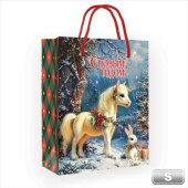 НГ Пакет бумажный S 12х15см С Новым годом!