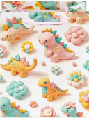 Пакет бумажный M 18х23см Чудесные динозавры