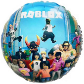 Шар фольга с рисунком 18"FL круг Любимая игра Дизайн №4